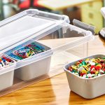 ظروف 3 خانه درب دار