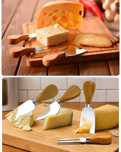 ست کارد دسته بامبو پنیر خوری