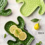 بشقاب کاکتوس سرامیکی یکی بخر دوتا ببر!کد167