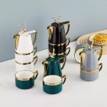 ست چايخورى ، قورى دوفنجان گوزن کد156