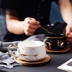 قهوه خوری ماربل بزرگ با زیر بامبو