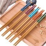 چاپستیک بامبو ساده چهارجفت درهربسته