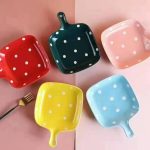 تابه تک دسته مربع خالدار کد754