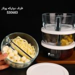 ظرف دوتکه پیرکس درب دار پاشاباغچه کد1172