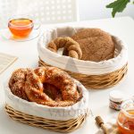 سبد نان جفتی بیضی حصیری کد955