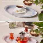 سینی پذیرایی کریستالی مرسه کد1059 یکی بخر دوتا ببر