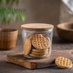 بانکه در چوبی شیشه ای سایز بزرگ کد1044