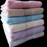 حوله پنبه الیاف طبیعی ۵۰*۸۰ سانتی متر بدون پرز وارداتی