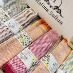 حوله دست کتان ترک نازک طرح جاجیم sultan کد1112