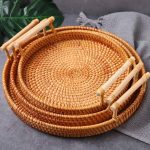 ست ۳ عددی سینی حصیری وارداتی کد1104