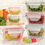 ظرف شیشه ای درب وکیوم ۲۰۰ میل کد1100