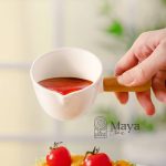 سس خوری سرامیک دسته بامبو سفید کد785