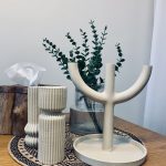 جاشمعی سه شعله بشقاب دار و ‌شیاردار بلند h&m 1223-1220