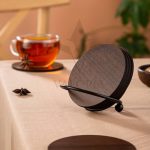 زیر لیوانی چوبی ۶ عددی به همراه استند