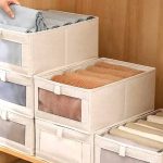 نظم دهنده لباس تک خانه استند دار‌ به همراه مفتول فلزی25*25*40