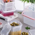 سبد ترشی و زیتون درب دار