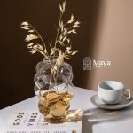 گلدان حباب بلور