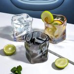 لیوان پیرکس دفرمه بی رنگ ترک