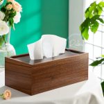 جا دستمال کاغذی کشویی چوبی‌