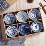 پیاله ۶ عددی ژاپنی با چاپستیک