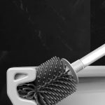 فرچه سیلیکونی توالت تک دسته استیل