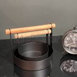 سبد گرد دکوری فلزی مینیمال