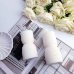 شمع استوانه دوتکه سفید