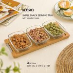 اردور خوری چوب بلور ۳ عددی بزرگ