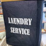 سبد رخت با قاب بامبو بدنه برزنتی