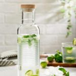 بطری طرح هوپ ایرانی ۱ لیتری درب بامبو