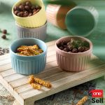 رمکین رنگی ۶ عددی سرامیکی مناسب فر