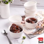 رمکین سفید سرامیکی ۶ عددی