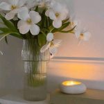 گلدان بلور کلزیوم دوتکه