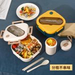 لانچ باکس سه خانه درب دار healthy