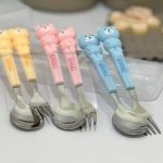 ست قاشق چنگال کودک عروسکی