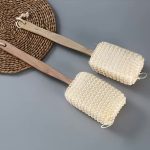 لیف مستطیل دسته بلند بامبو الیاف طبیعی