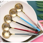 ست ۶ عددی قاشق دسته رنگی استارباکس