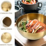 کاسه سالاد طلایی قطر ۲۰ ارتفاع ۱۰