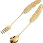 ست ۶ عددی استیل طلایی پر مینیمال