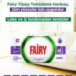 دستمال تمام سطوح و چربی زدا ۱۰۰ عددی  fairy