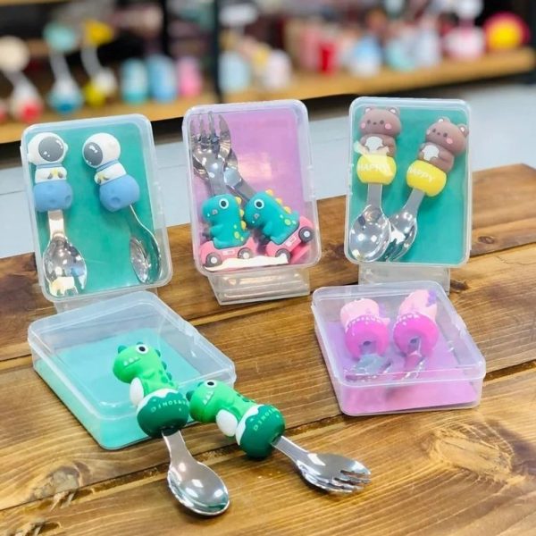 ست قاشق چنگال نوزادی monsters