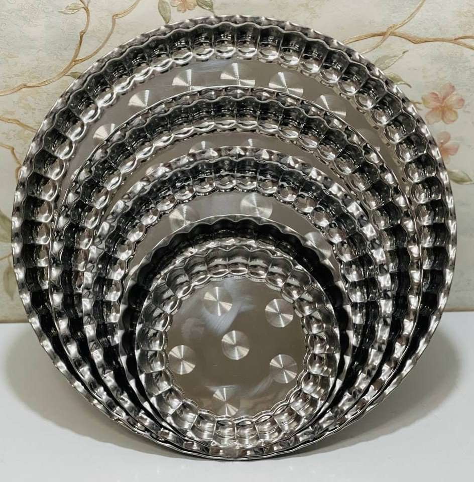 سینی استیل لب دالبری 36سانت