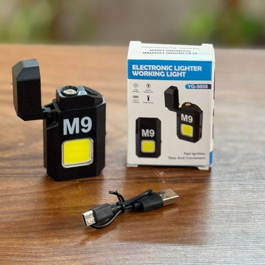 0289e39133d429edc932fa7d553b0d70 فندک المنتی و چراغ قوه شارژی و دربازکن جيبی Y18 - Image 1