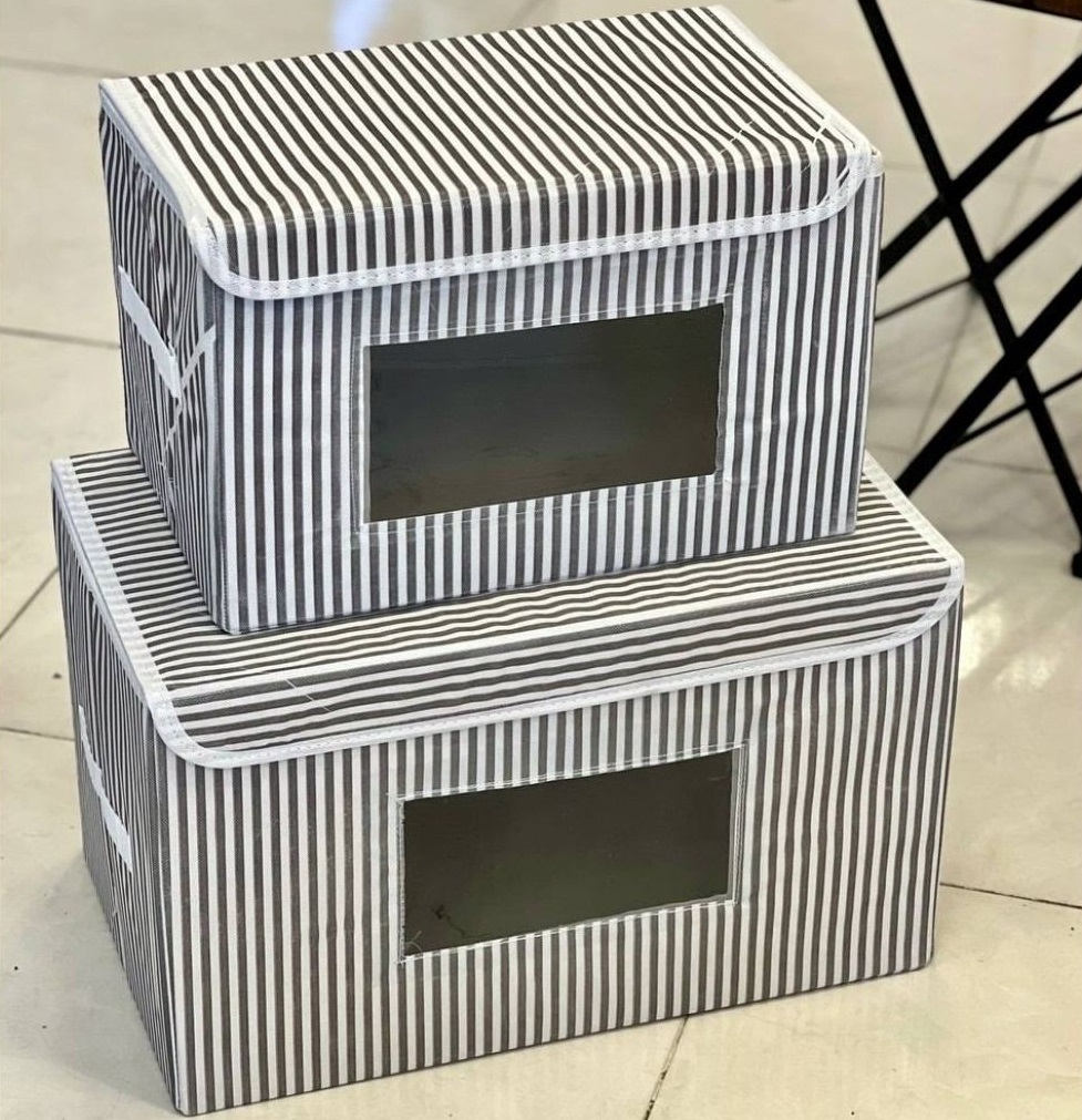 باکس لباس پنجره دار راه راه سایز 1 کوچک