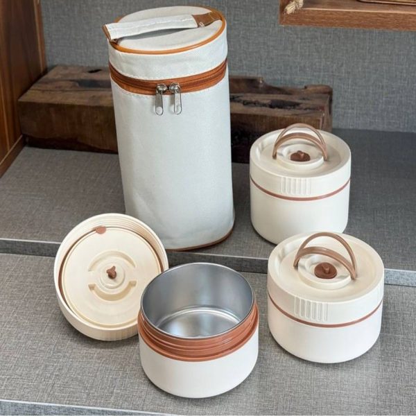 لانچ باکس سه تکه بدون جعبه