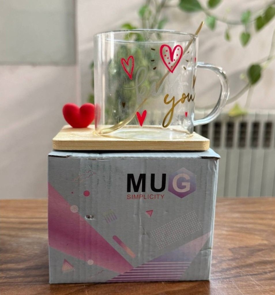 13 ست فنجان زير بامبو ولنتاين Y8 - Image 1