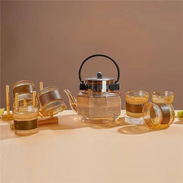 سرویس قوری و استکان پیرکس L128