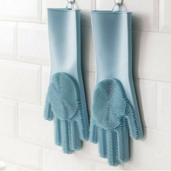 دستکش جفتی پرزدار آجدار سيليکونی D100 وارداتی