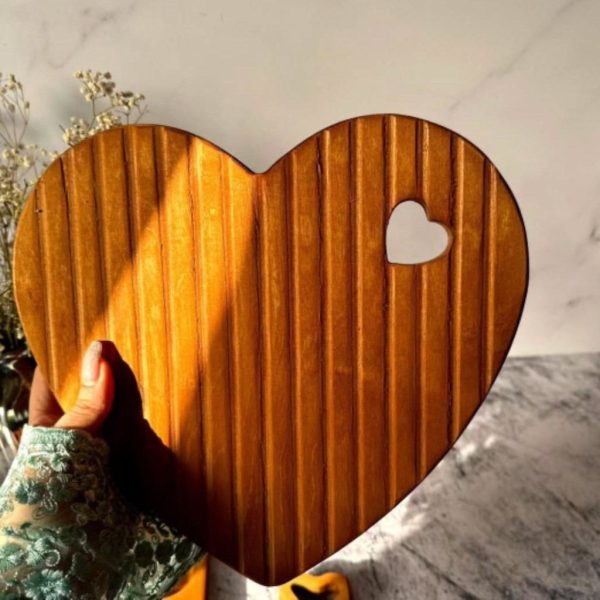 تخته سرو قلبی شیار دار راه راه