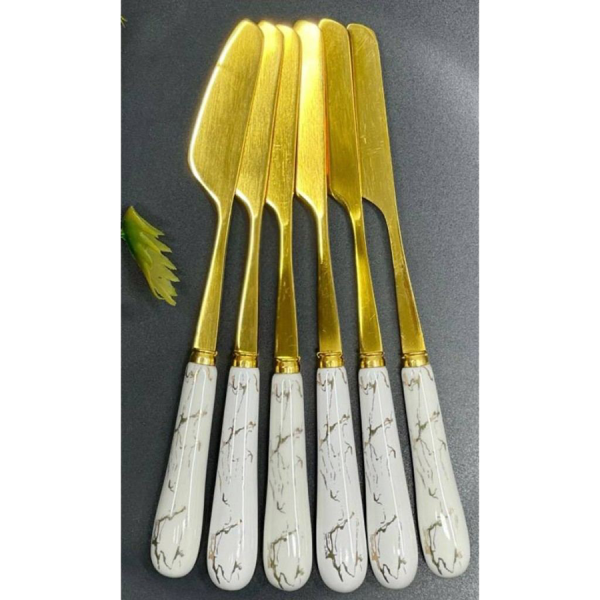 کارد صبحانه خوري 6 عددي ماربل A5 سراميکي